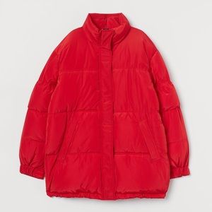 H&M Oversized Red Puffer